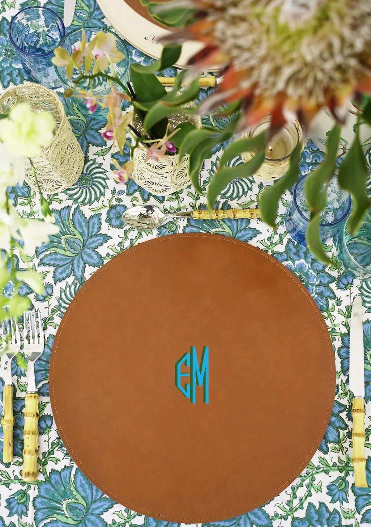 Monogram Brown Placemat