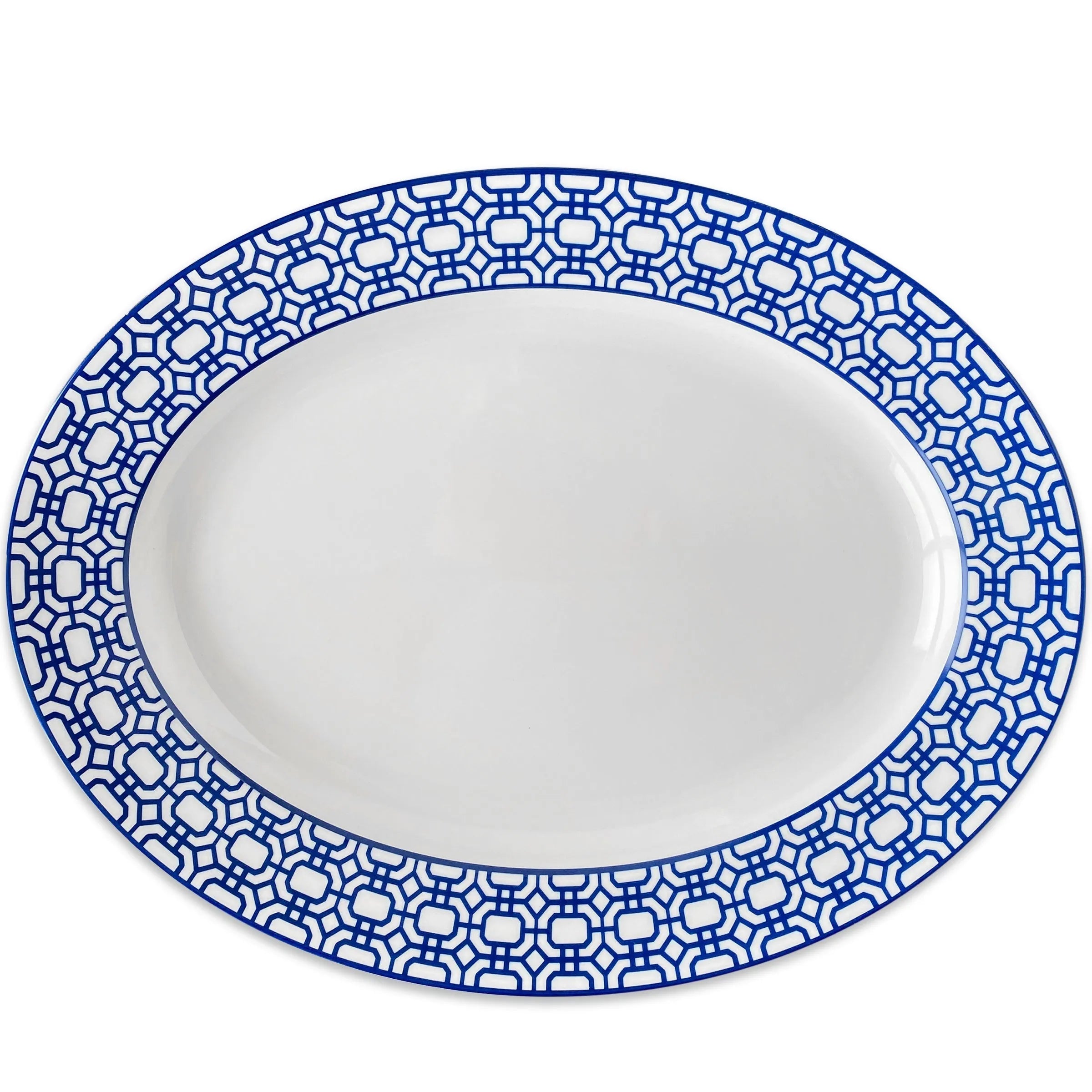 Newport Garden Gate Rimmed Oval Platter