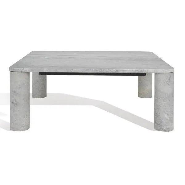 Safavieh Nicoletta Light Grey Square Marble Coffee Table