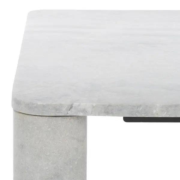 Safavieh Nicoletta Light Grey Square Marble Coffee Table