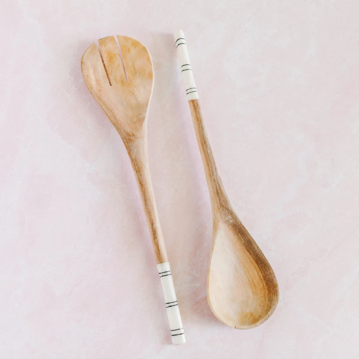 Striped Salad Servers