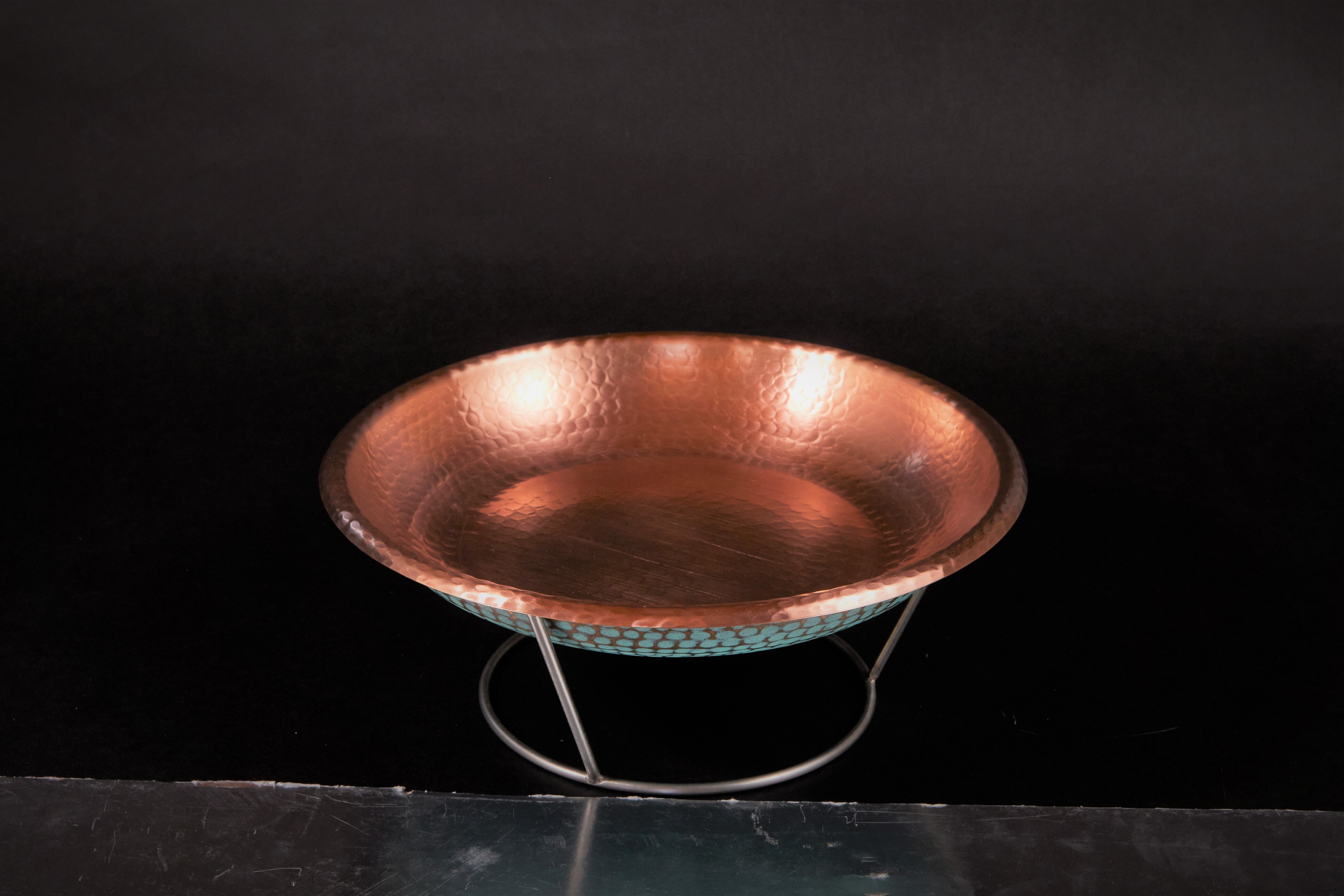 The Copper Verdigris Oyster Tray