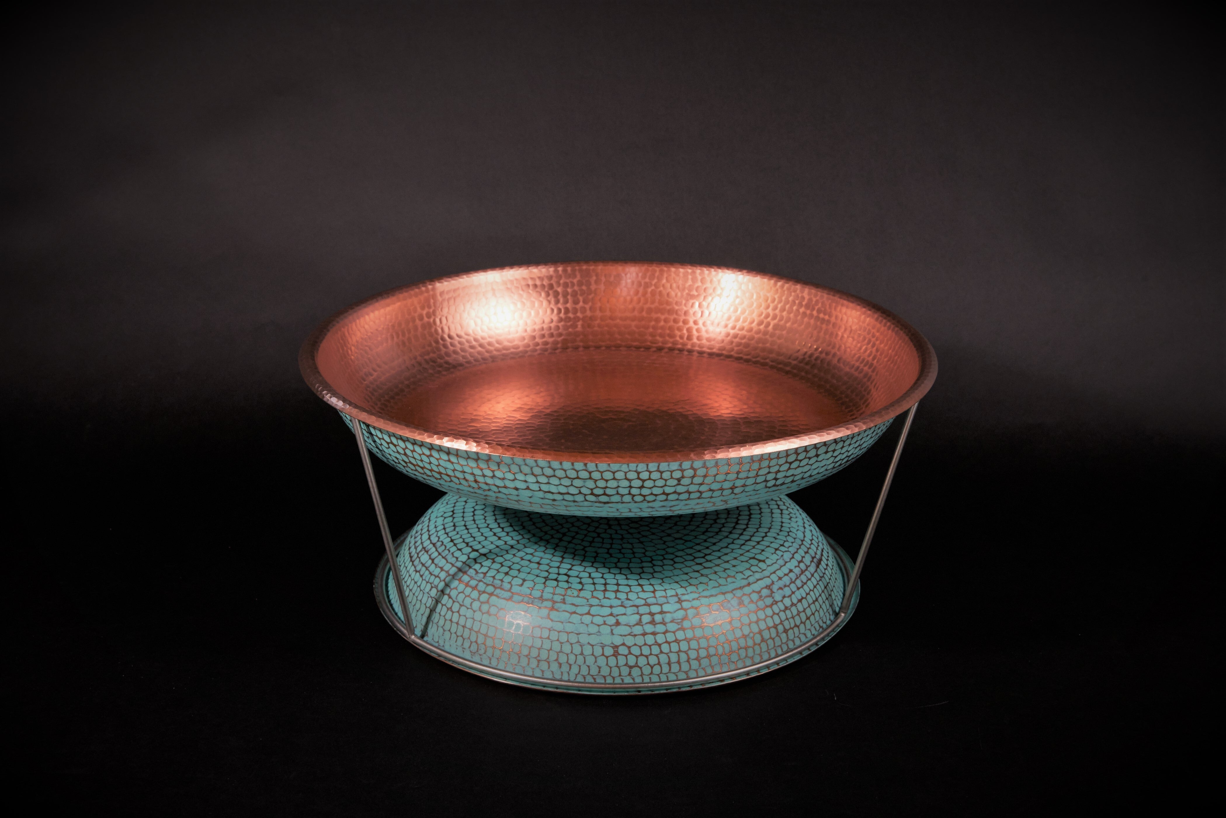 The Copper Verdigris Oyster Tray