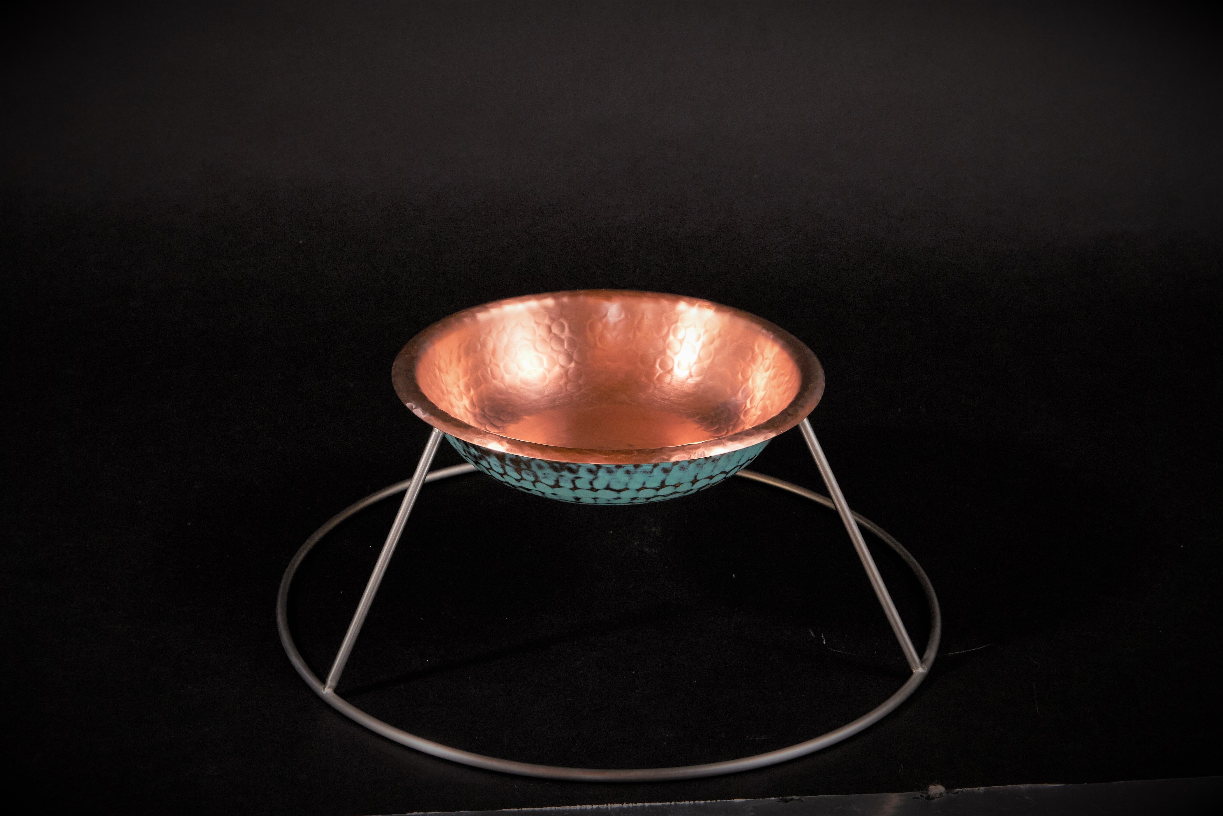 The Copper Verdigris Oyster Tray