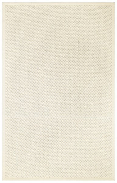 Palm Beach Wool and Sisal Rug in Ivory with Woven Pattern