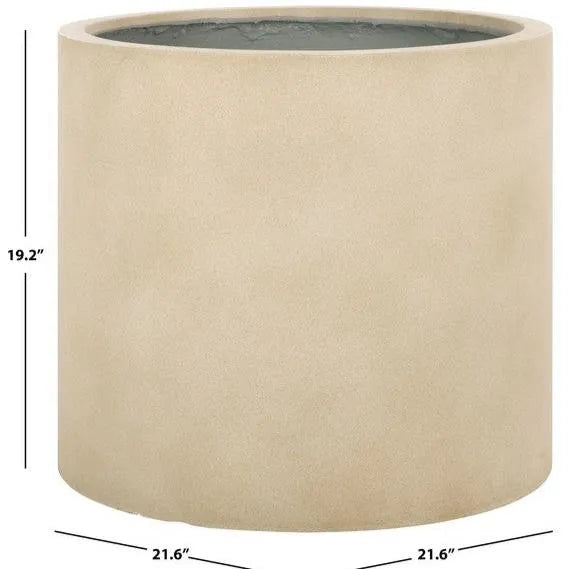 Alia Concrete Ficonstone Planter in Beige