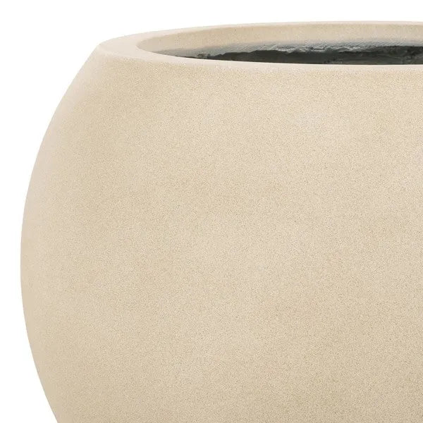 Kenslia Concrete Ficonstone Planter in Beige