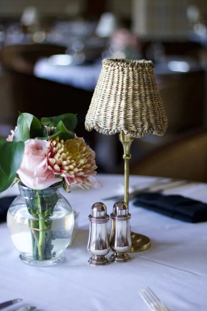 Petite Handwoven Lampshades (Scalloped Base)