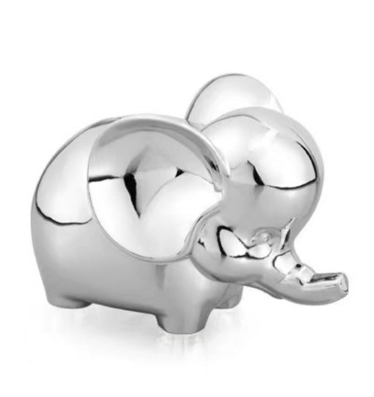 Krysaliis Silver-plate Elephant Baby Bank