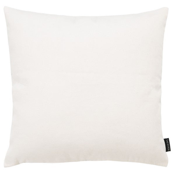 Safavieh Bentra Pillow in White with Blue Diamond Lattice Pattern