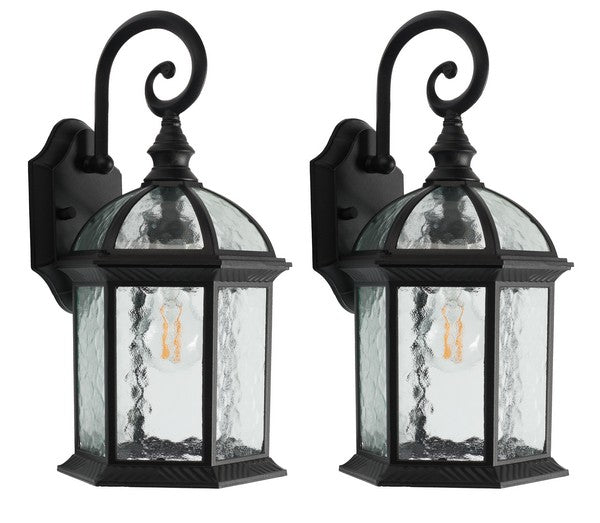 Falyn Black Outdoor Wall Sconce - Set of 2