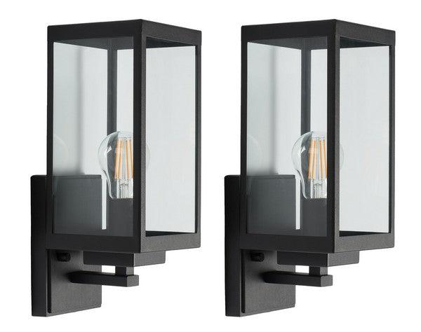 Safavieh Rinnah Bronze/Black Outdoor Wall Sconce - Set of 2