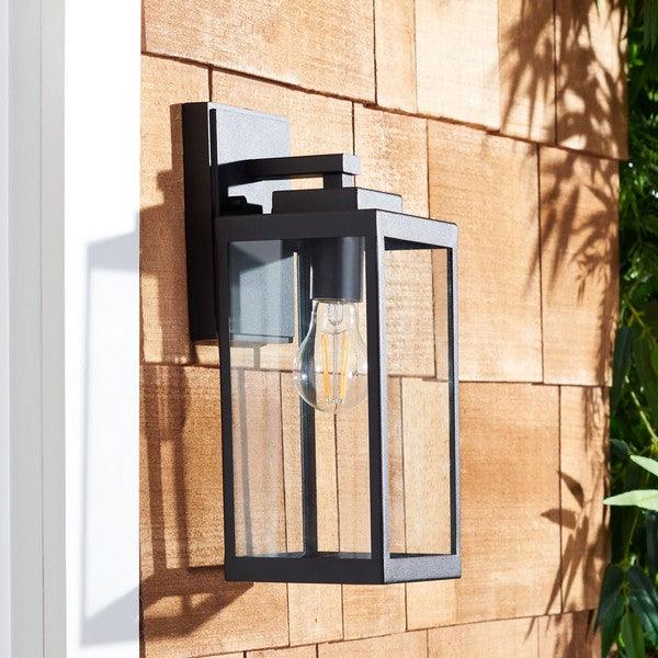 Safavieh Rinnah Bronze/Black Outdoor Wall Sconce - Set of 2