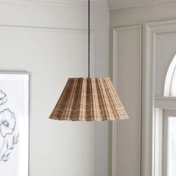 Safavieh Luca Pendant Lighting in Natural with Woven Shade