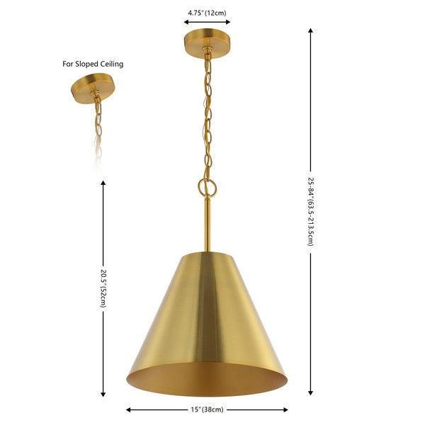 Safavieh Jenner Pendant Lighting in Brass Gold