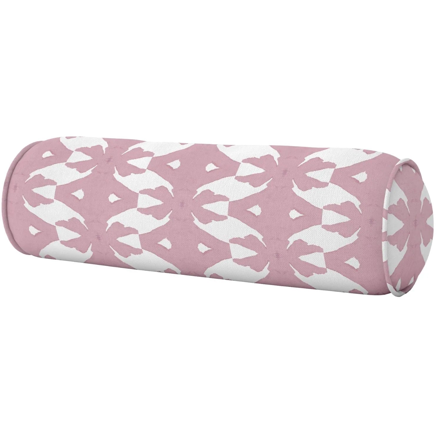 Palm Rose Round Bolster Pillow