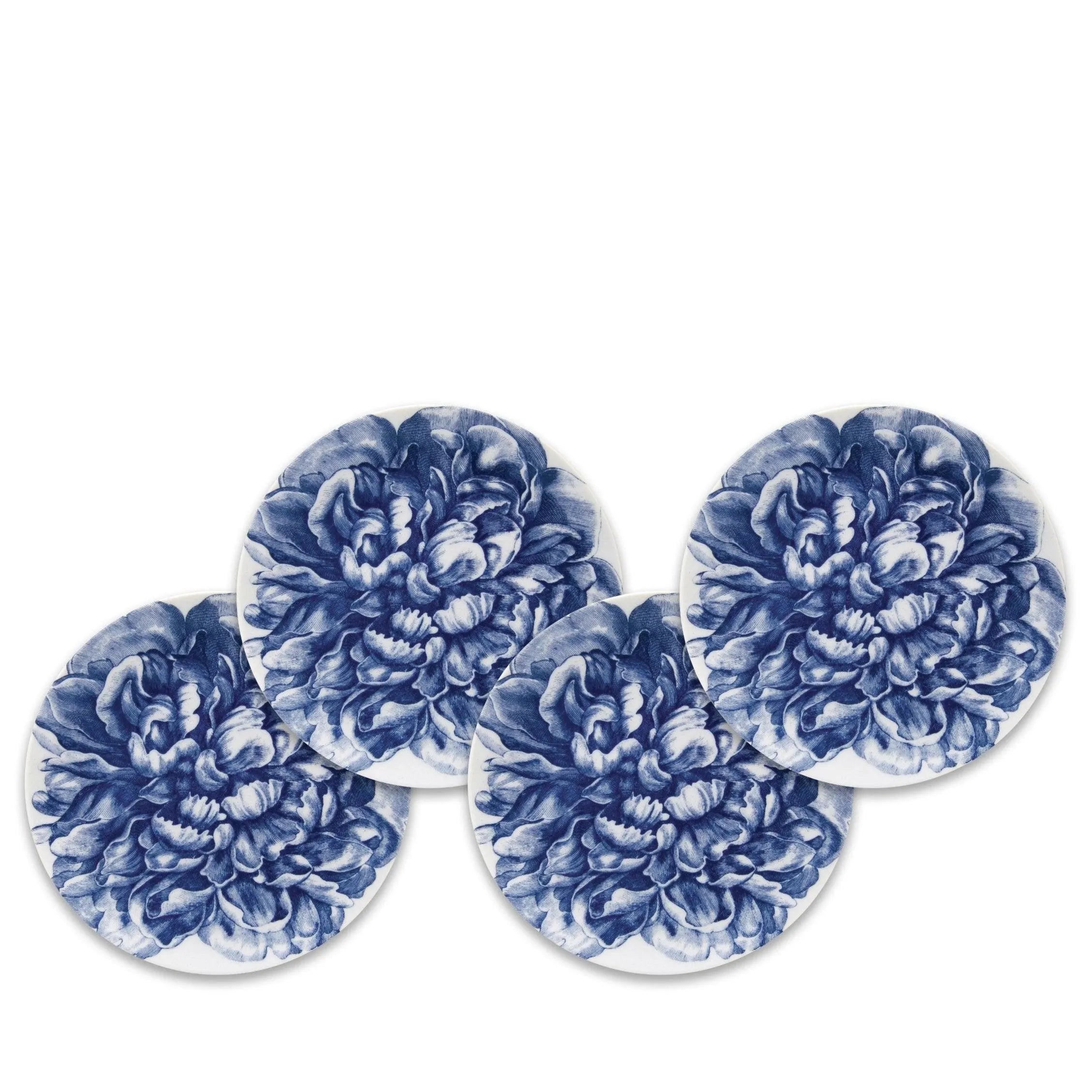 Caskata Wholesale Peony Small Plates, Set of 4