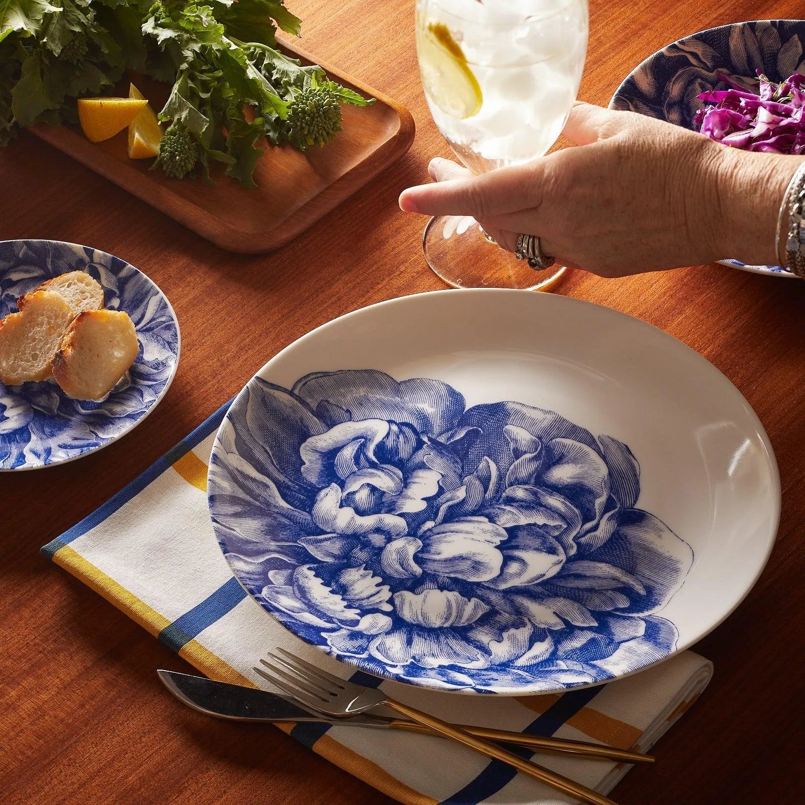 Caskata Wholesale Peony Coupe Dinner Plate