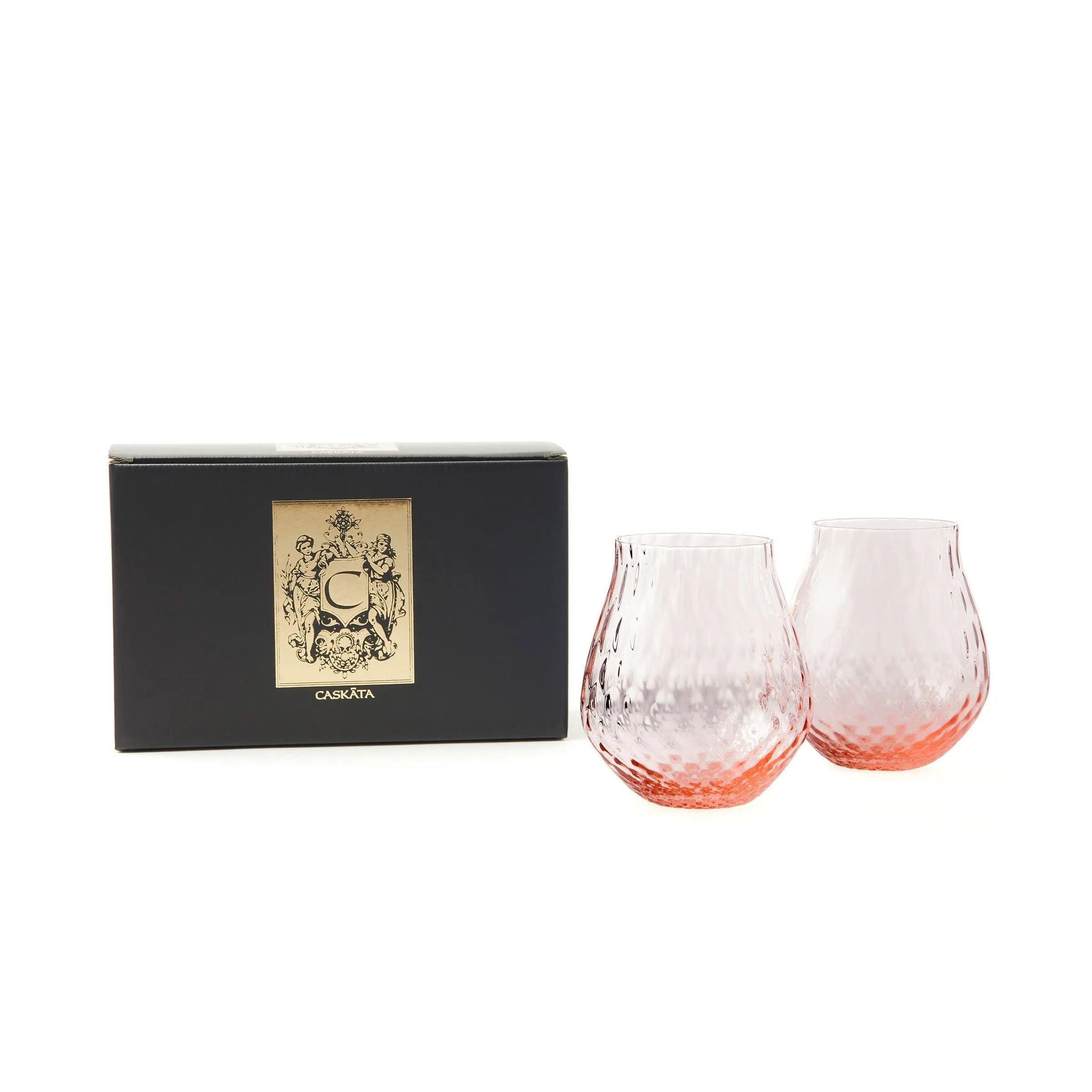 Caskata Wholesale Phoebe Stemless Wine Glasses, Set of 2