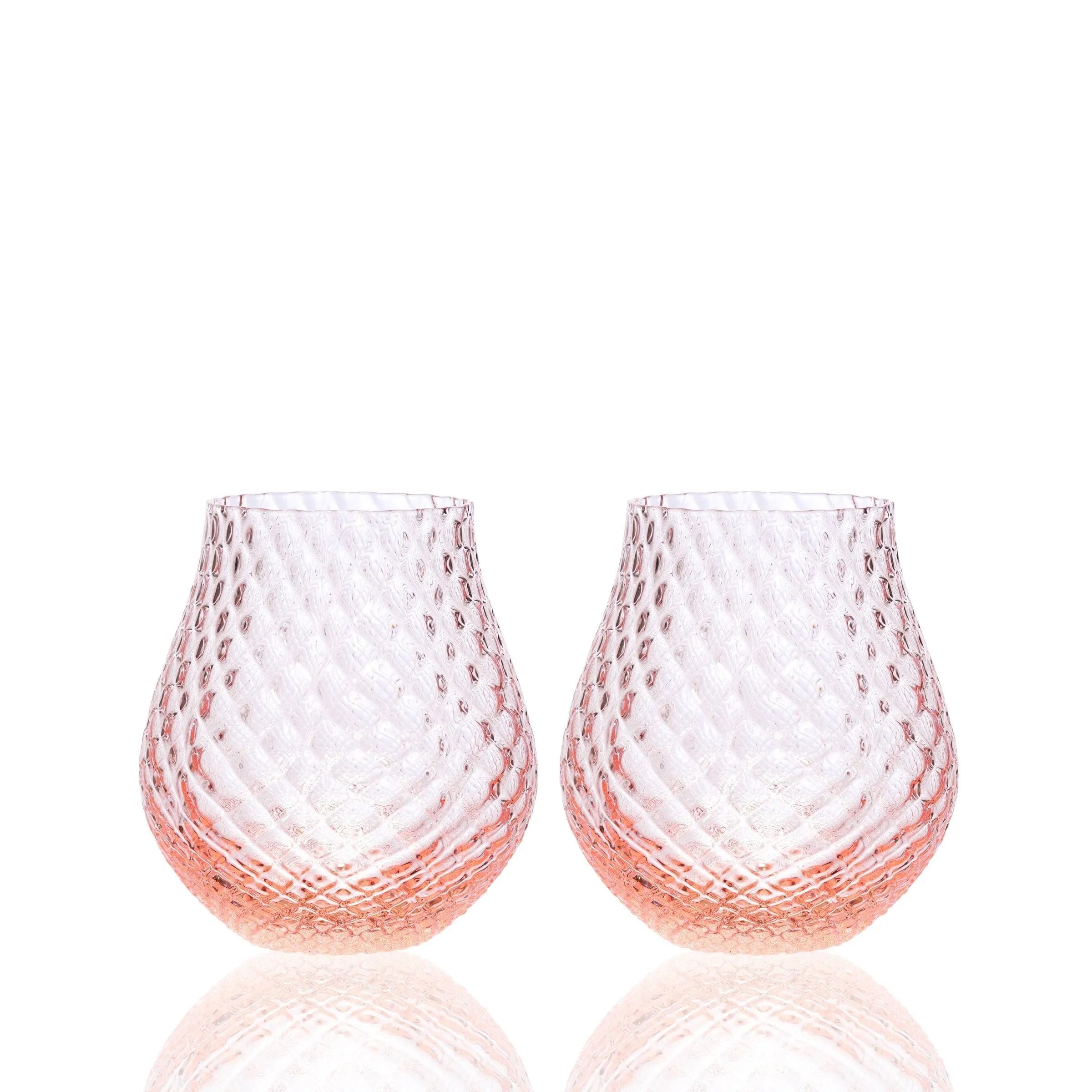 Caskata Wholesale Phoebe Stemless Wine Glasses, Set of 2