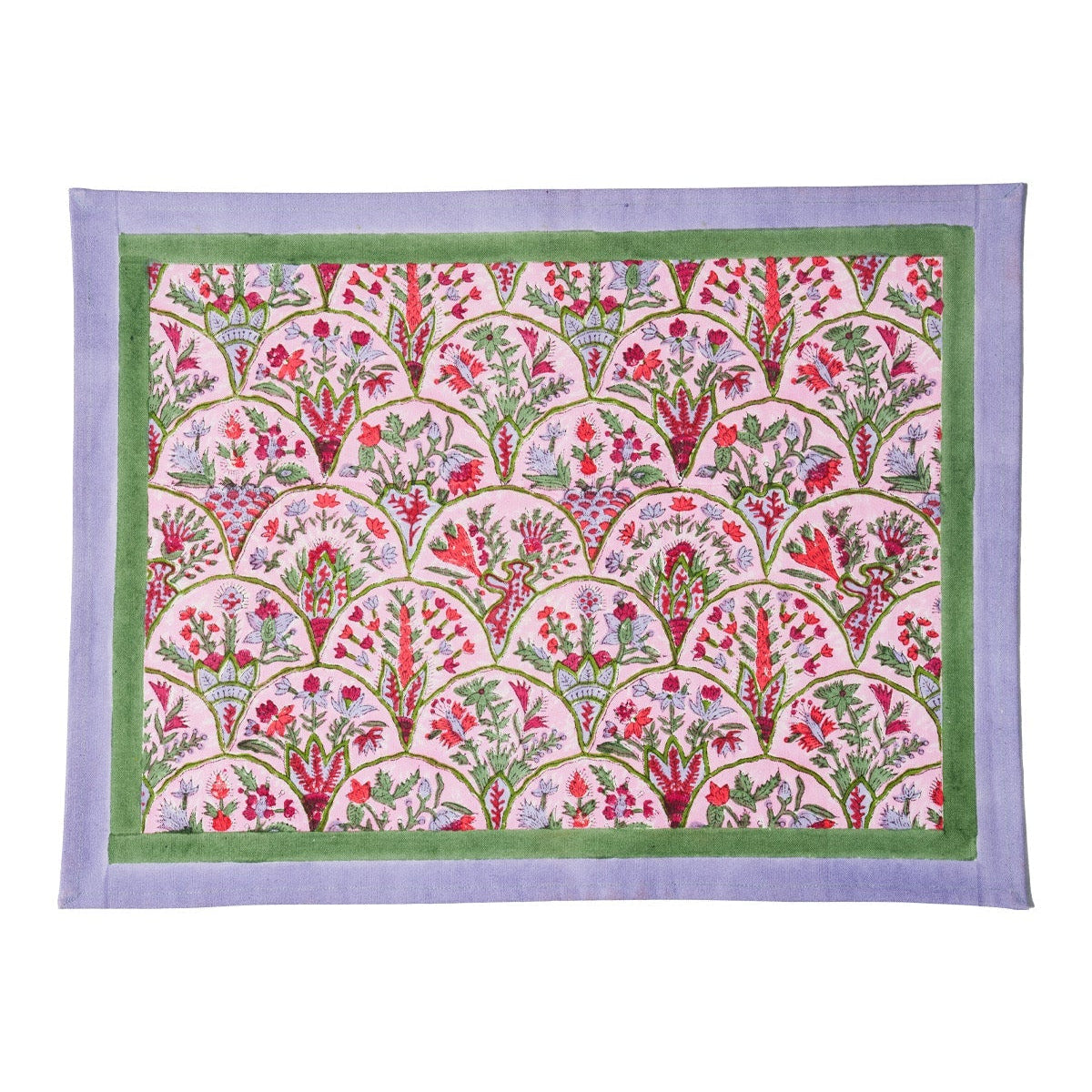 Pink Arch Blockprint Placemat