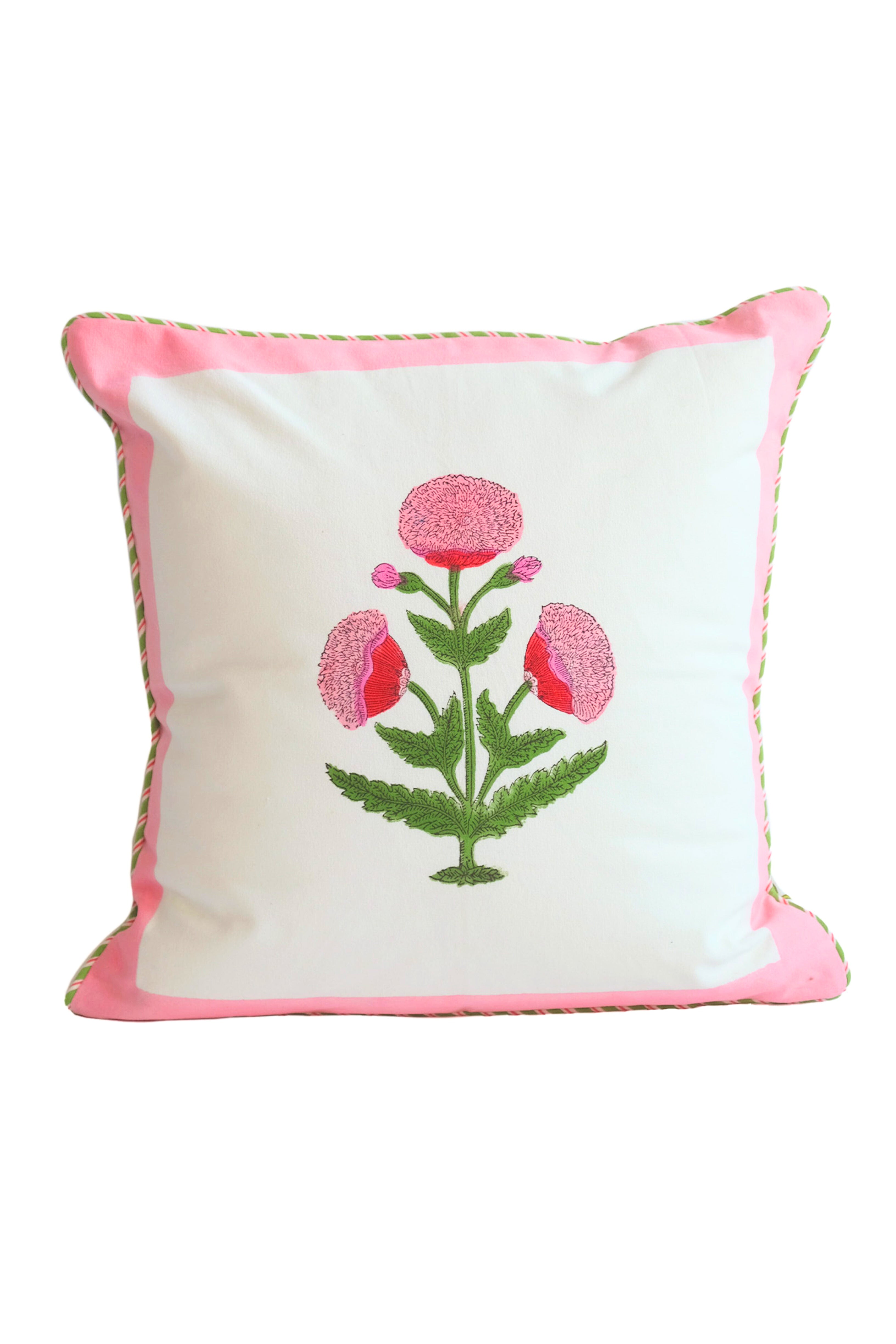 Pink Poppy Pillow