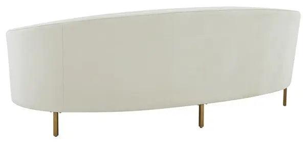 Safavieh Primrose Cream-Gold Curved Sofa