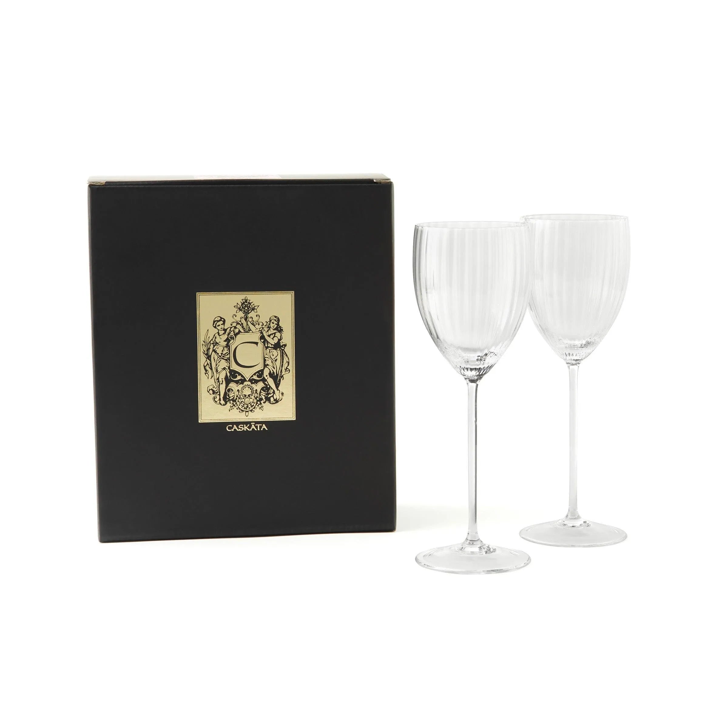 Caskata Wholesale Quinn White Wine Glasses, Set of 2