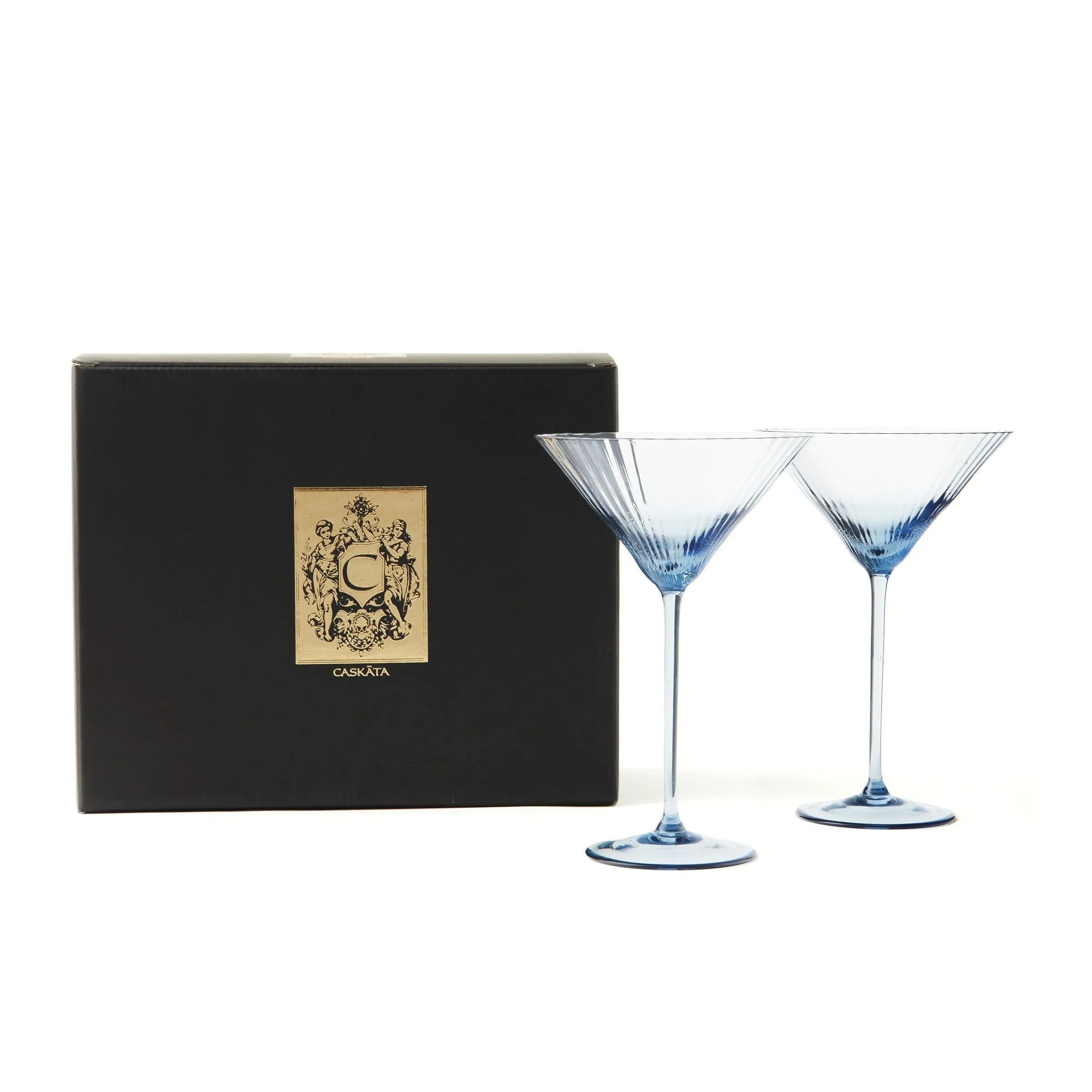 Quinn Martini Crystal Glasses 8 Oz. (Set of 2)