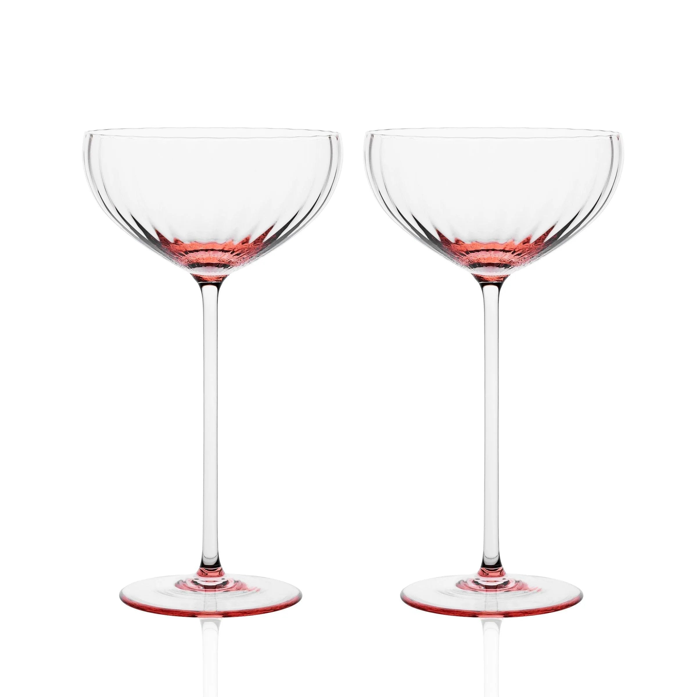 Caskata Wholesale Quinn Coupe Glasses, Set of 2