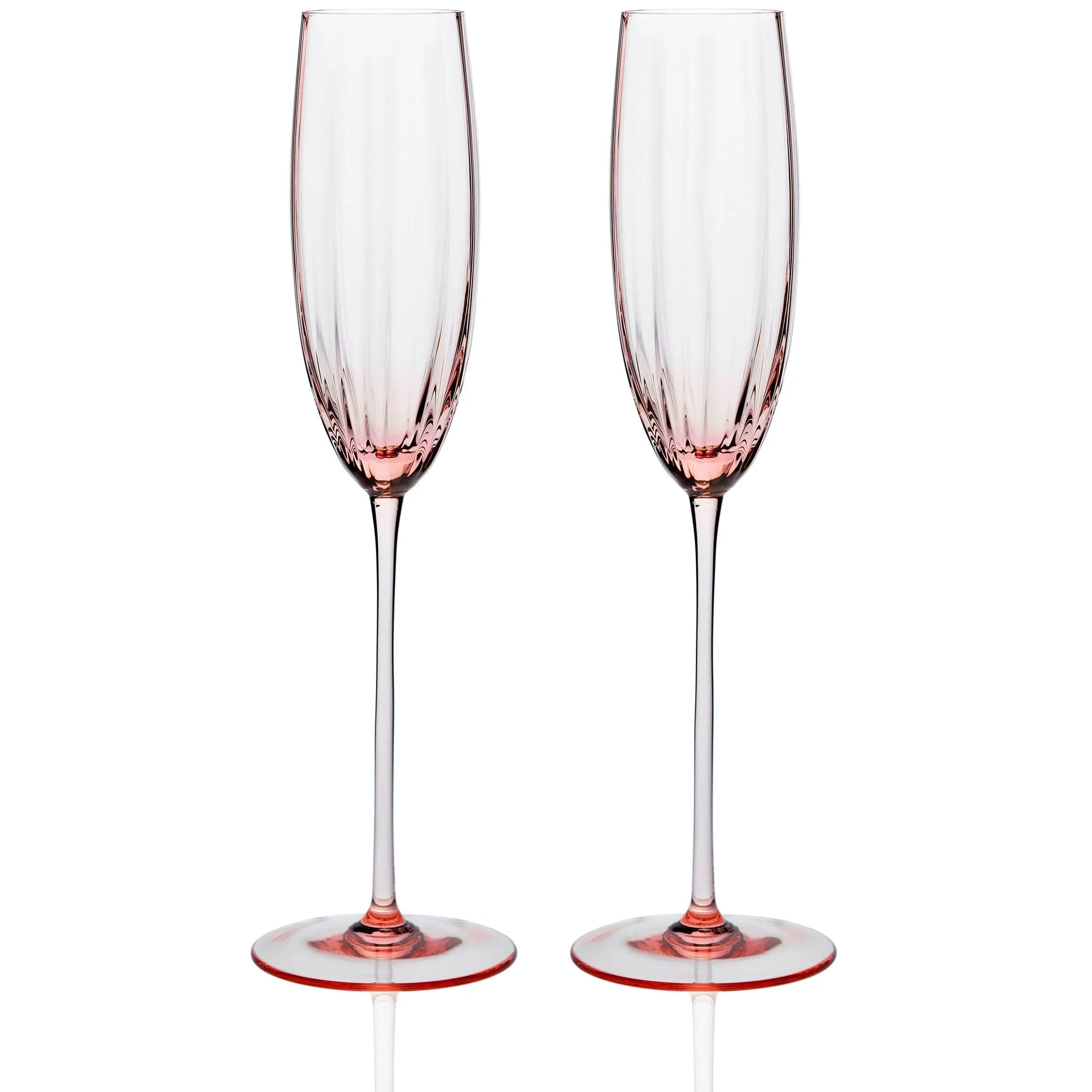 Caskata Wholesale Quinn Champagne Flutes, Set of 2