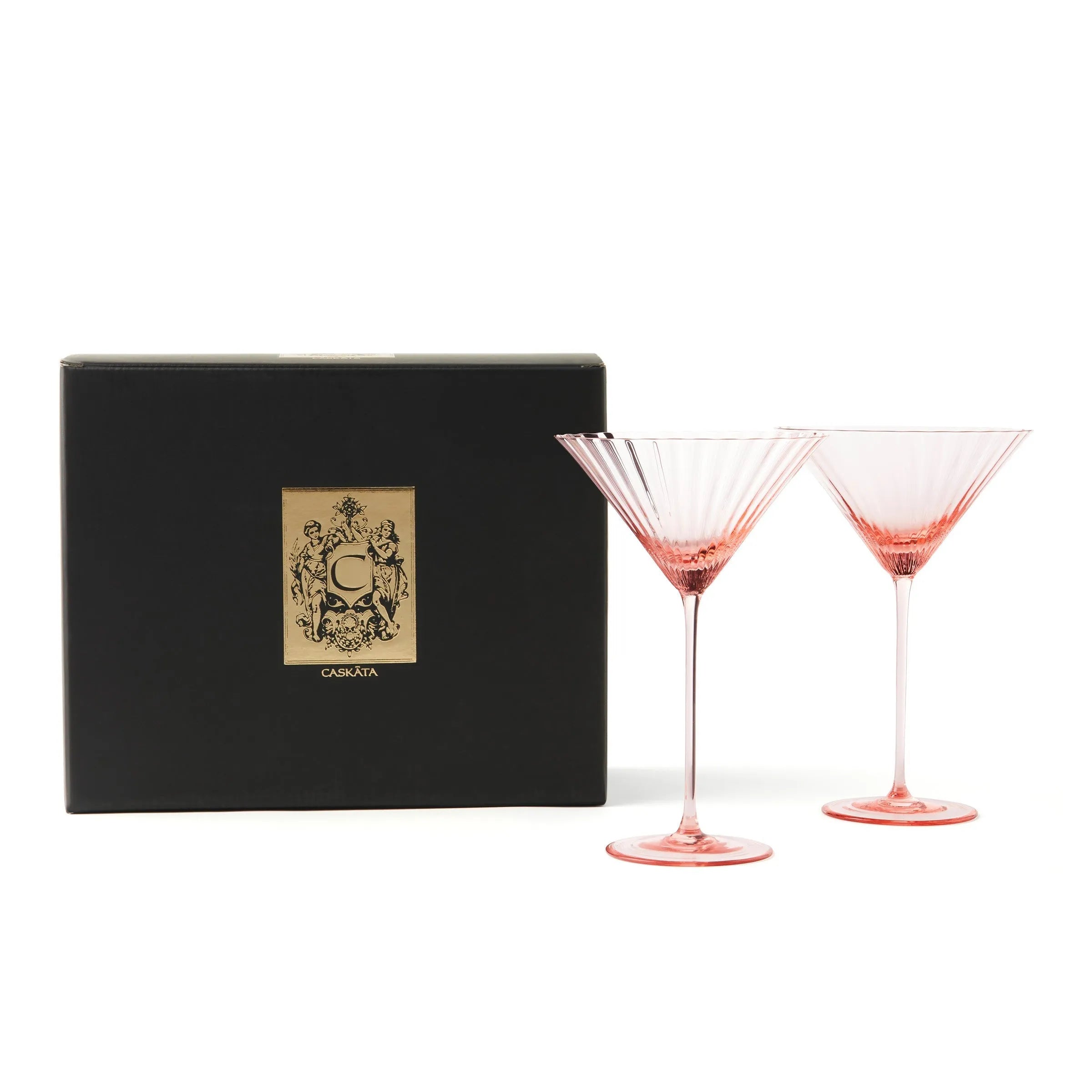 Quinn Martini Crystal Glasses 8 Oz. (Set of 2)