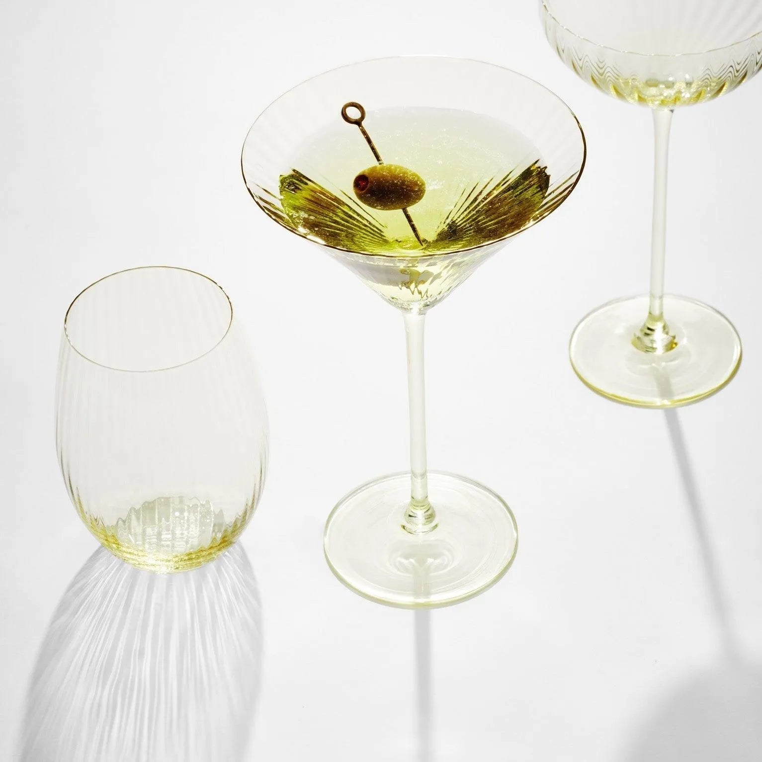 Caskata Wholesale Quinn Martini Glasses, Set of 2