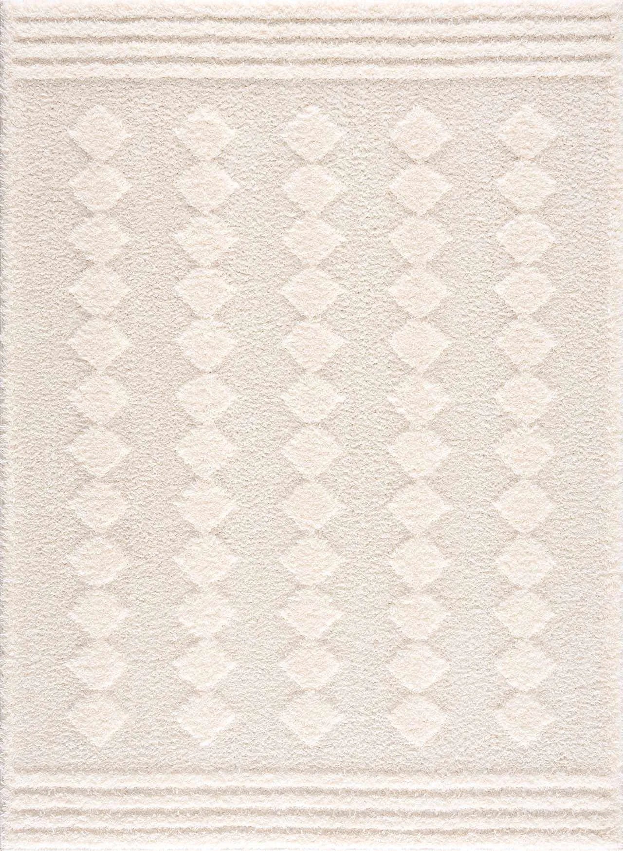 Hija Cream High-Low Area Rug