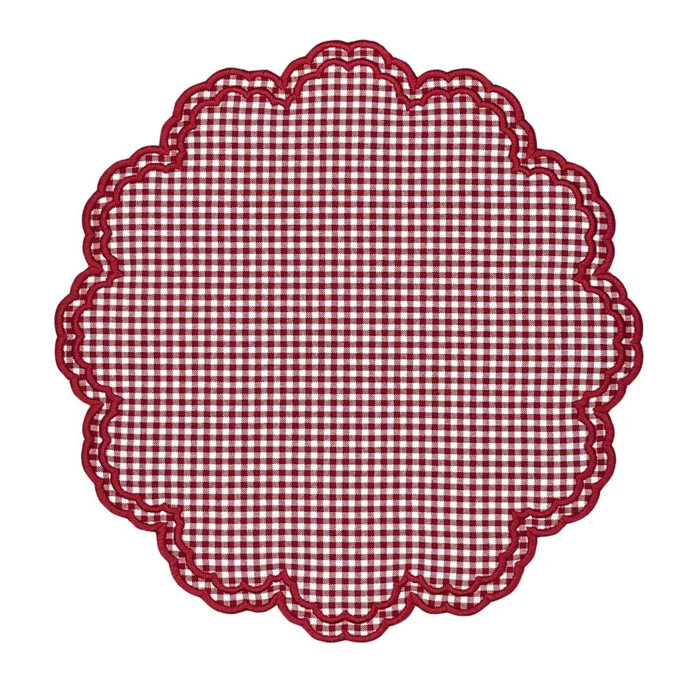 Bettina Placemat - Red Gingham (Set of 4)