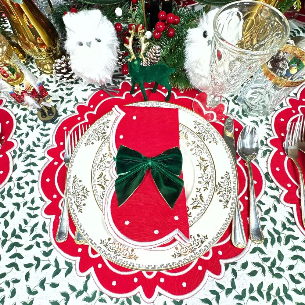 Ava Placemat - Red (Set of 4)