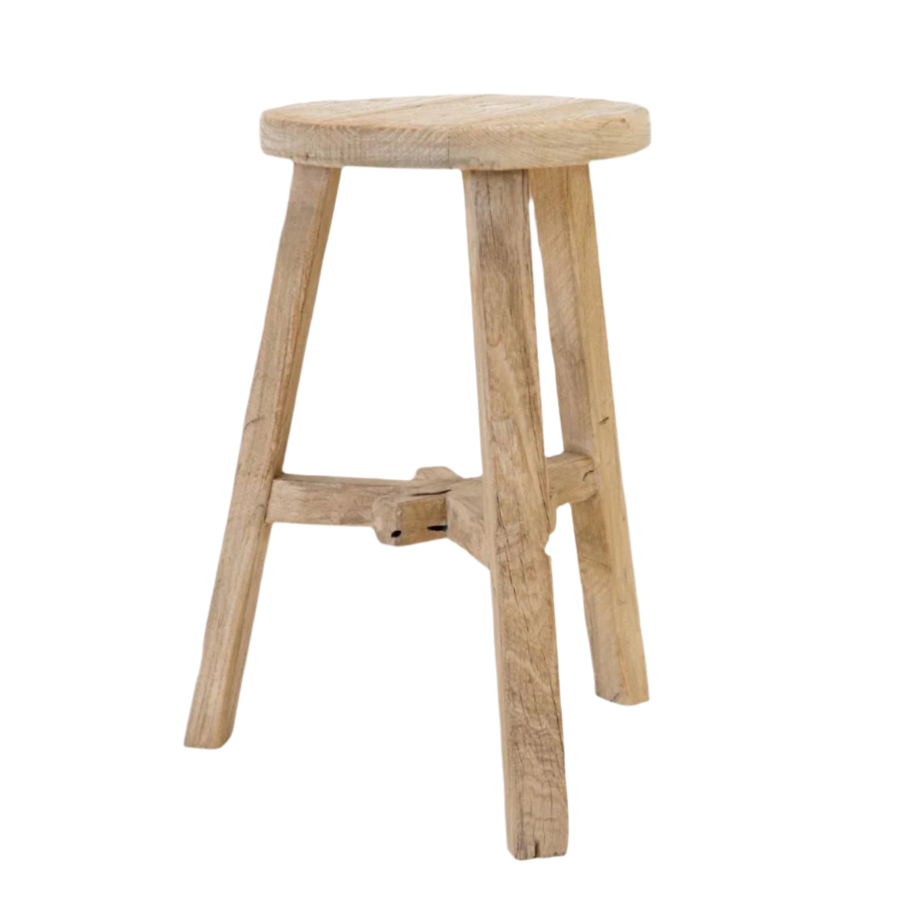 Round Elm Stool