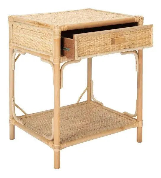 Safavieh Roya Natural 1 Drawer 1 Shelf Nightstand