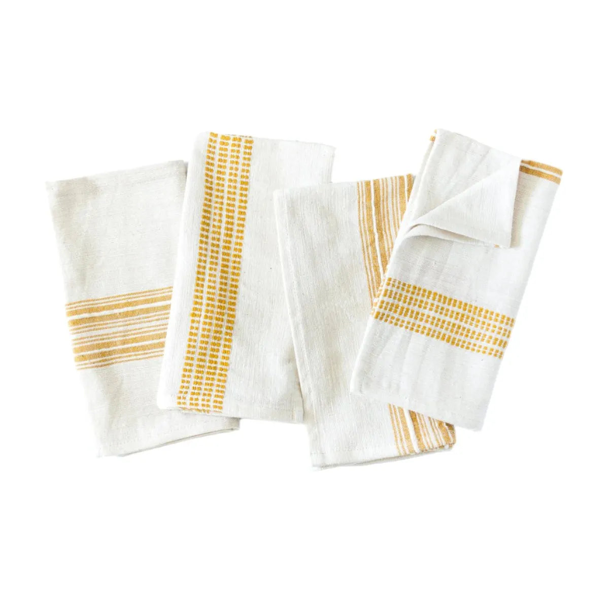 Aden Napkins, Natural / Gold - set of 4