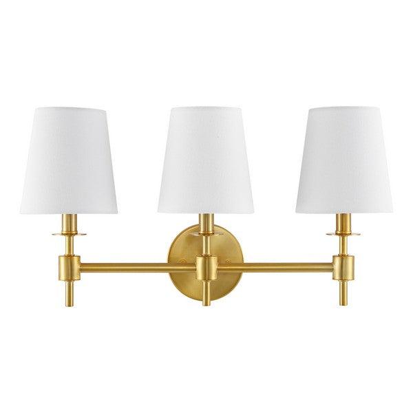 Safavieh Davielle 3 Light Brass-White Iron Wall Sconce