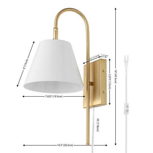 Safavieh Rhoeva White-Brass Wall Sconce