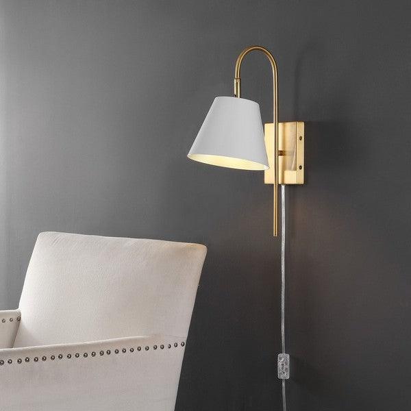 Safavieh Rhoeva White-Brass Wall Sconce