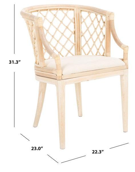 Safavieh Carlotta Natural Arm Chair