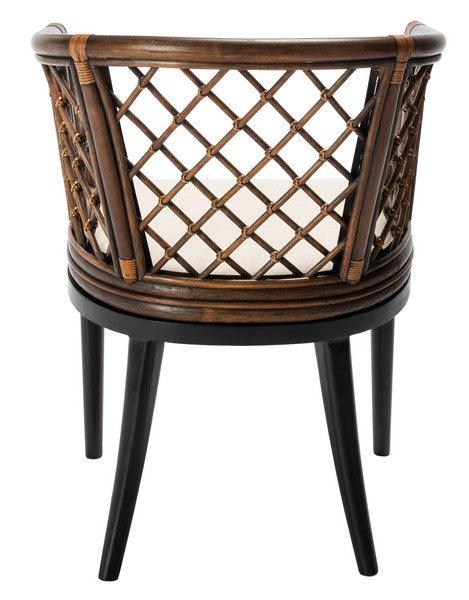 Safavieh Carlotta Natural-Black Arm Chair