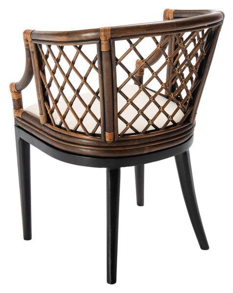 Safavieh Carlotta Natural-Black Arm Chair