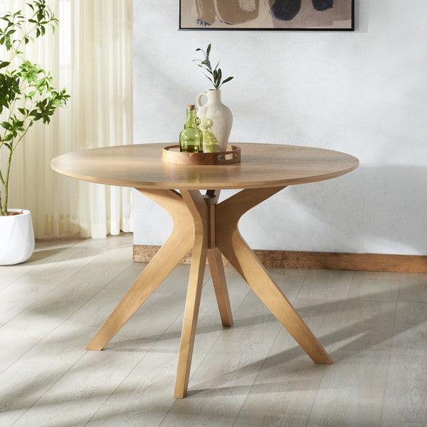 Safavieh Carolee Wood Dining Table with Splayed Legs