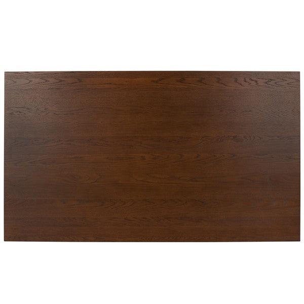 Safavieh Deirdra Medium Oak Wood Rectangle Dining Table