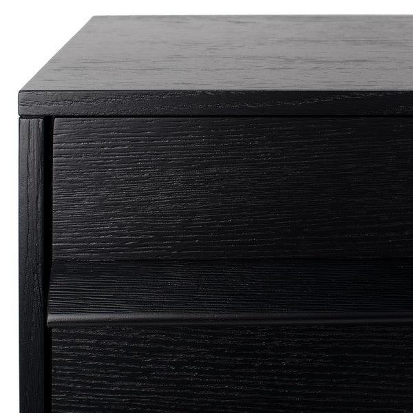 Safavieh Deirdra Black 3-Drawer Wood Chest