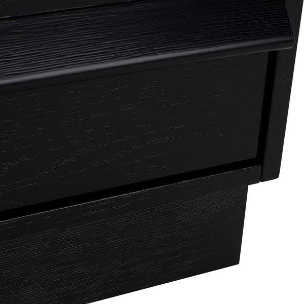 Safavieh Deirdra Black 3-Drawer Wood Chest