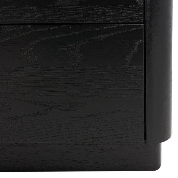 Safavieh Gabrietta Black 6-Drawer Wood Dresser